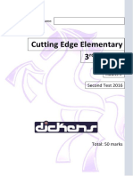 Cutting Edge Elementary - 2nd Tests 2016