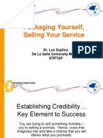 Packaging Yourself, Selling Your Service: Dr. Luz Suplico de La Salle University-Manila Atiftap