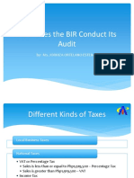 How Does The BIR Conduct Its Audit: By: Ms. Jorhiza Ortelano Esteban