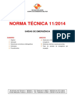 NT 11 - 2014 Saidas de Emergencia PDF