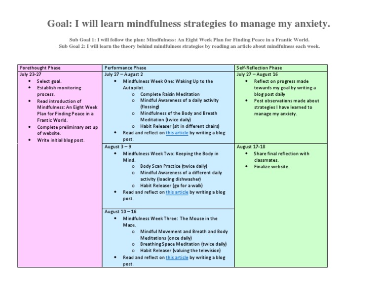 Mindfulness Strategies for Anxiety Management | PDF | Mindfulness ...