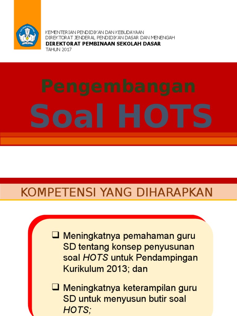 C Ppt Penyusunan Soal Hots Sd