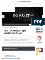 How to Create an Epic Metallic Band Logo _ Medialoot