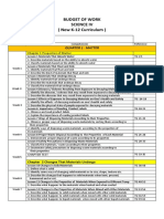 Grade 4 Science Budget of Work