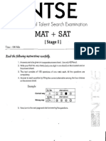 Ntse State Level Sample Paper 8