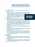 Diccionario y Glosario en Ordenacion Del Territorio