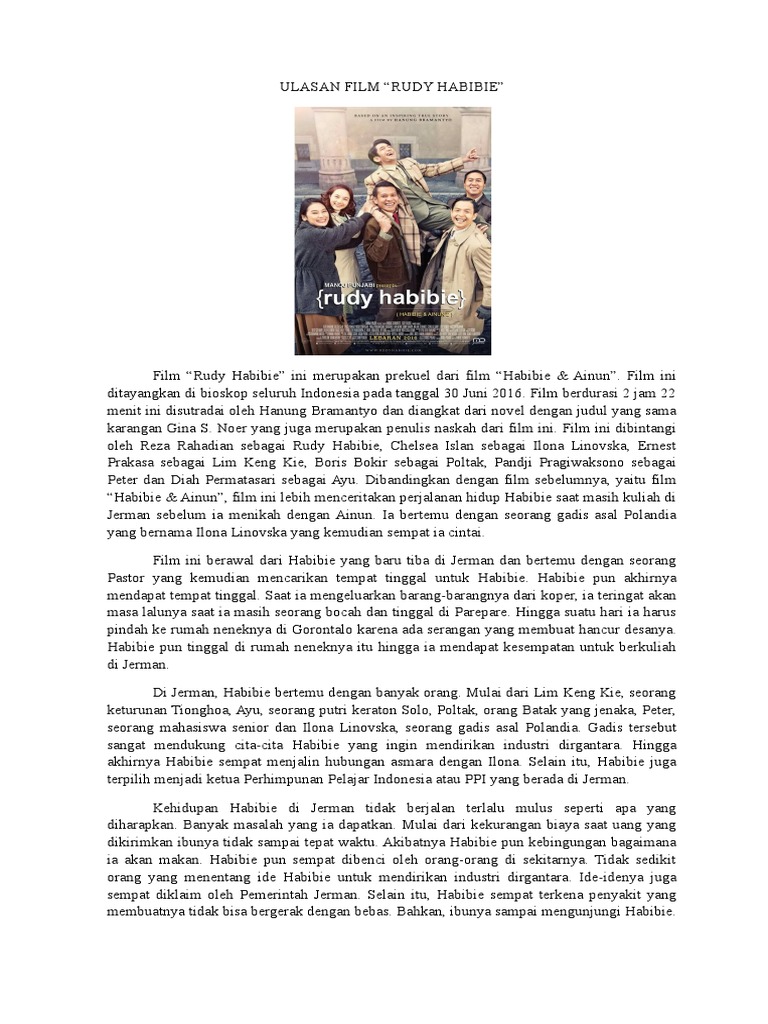 Teks Ulasan Tentang Habibie Dan Ainun Berbagi Teks Penting