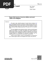 Report of the Secretary-General on Children and Armed Conflict in the Philippines (1 December 2012 - 31 December 2016)