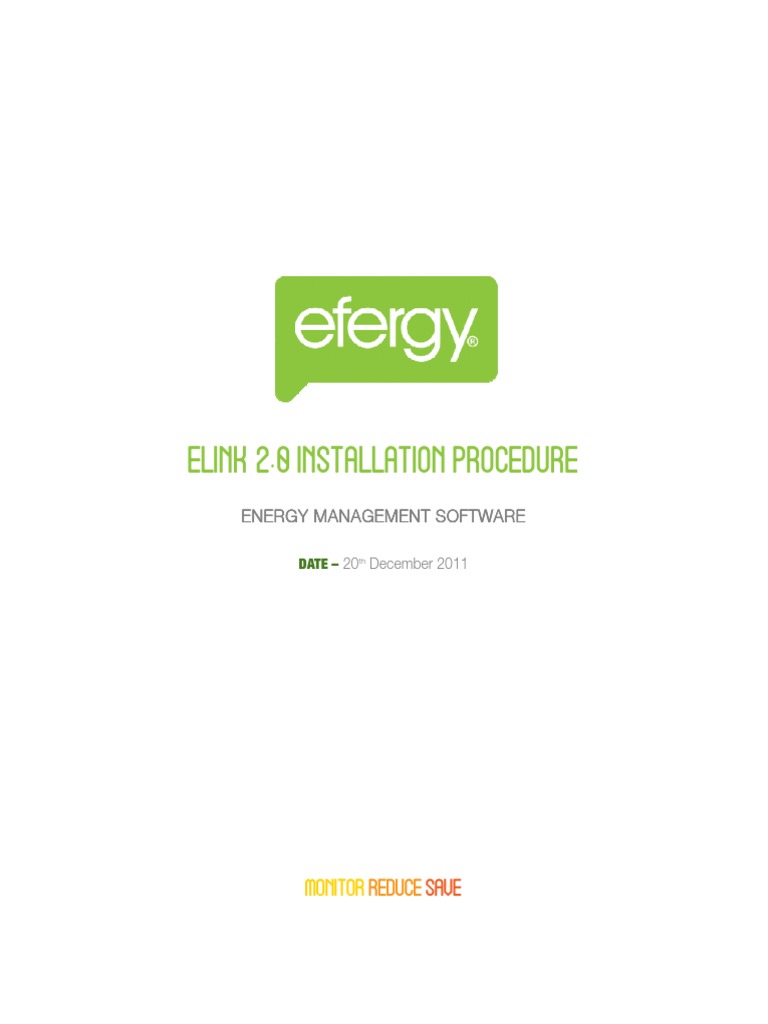 Efergy E-Link 2.0 Installation Guide | PDF | Installation (Computer ...