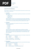 (Summary) Semantics