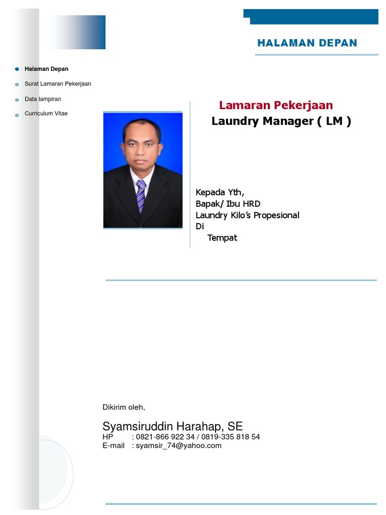 Download 72+ Contoh Surat Surat Lamaran Kerja Laundry Gratis