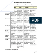 PowerPoint Presentation RUBRIC REVISED (Recovered)