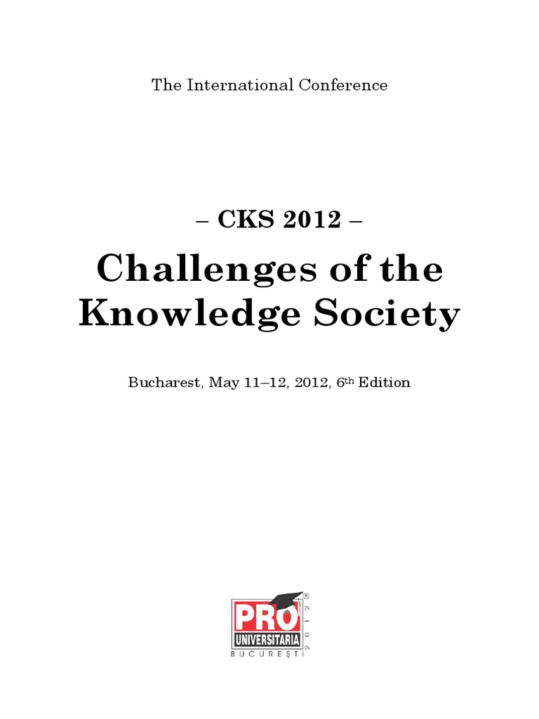 Challenges of The Knowledge Society 2012 PDF | PDF | Social Science | Law