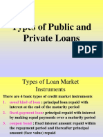 Types of Public and Private Loans