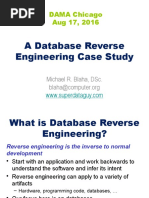 A Database Reverse Engineering Case Study: DAMA Chicago Aug 17, 2016