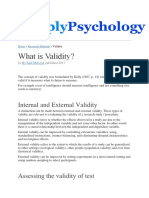 Validity Coefficient