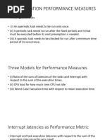 Task Operation Performance Measures