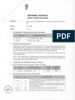 Desconexión Del Transformador de Potencia T59 261 SE Ica