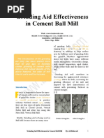 The Effectiveness of the Grinding Aid in Cement Ball Mill 2