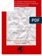 Technology, Energy Efficiency and Environmental Externalities in The Pulp and Paper Industry - AIT, Thailand