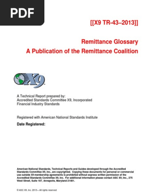 Remittance Glossary