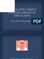 1.1 Evaluación Clínica en Padecimientos Vasculares