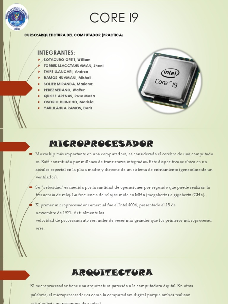 Transistores en el procesador Intel i9 | PDF | Unidad Central de ...