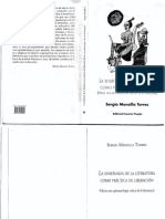 Mansilla Torres Sergio La Ensen Anza de La Literatura Como Pra Ctica de Liberacio N PDF