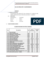 Manual de Operacion y Mantenimiento