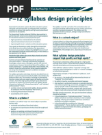 Syllabus Design Principles