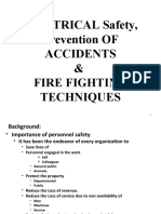 Electrical Safety,Prevention of Accidents &amp; Fire Fighting Techniques-PSTI-12.01.10