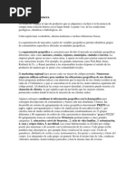 SEGMENTACION GEOGRAFICA