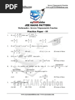 Inverse Trignometric Function Paper-1