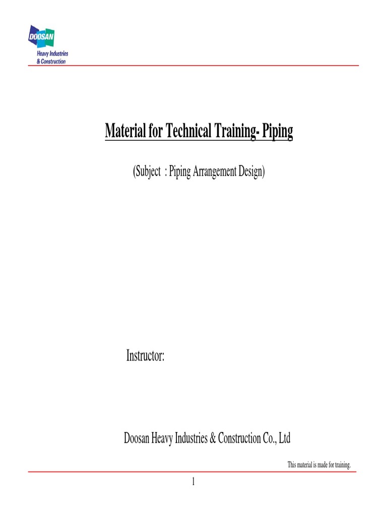 Piping Design Training for Power Plants | PDF | Pipe (Fluid Conveyance ...