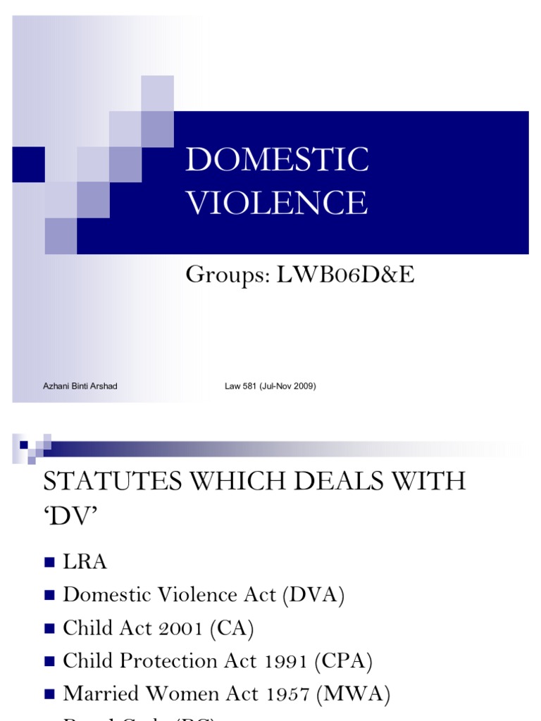 Domestic Violence | PDF | Husband | Criminal Procedure In South Africa