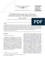 The Balanced Scorecard What is the Score