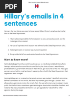 Hillarys Emails in 4 Sentences