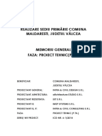 Doc Proiectare-memorii Tehnice-00 MEM.gen.PTh - Realizare Sediu Primarie, MALDARESTI, VL