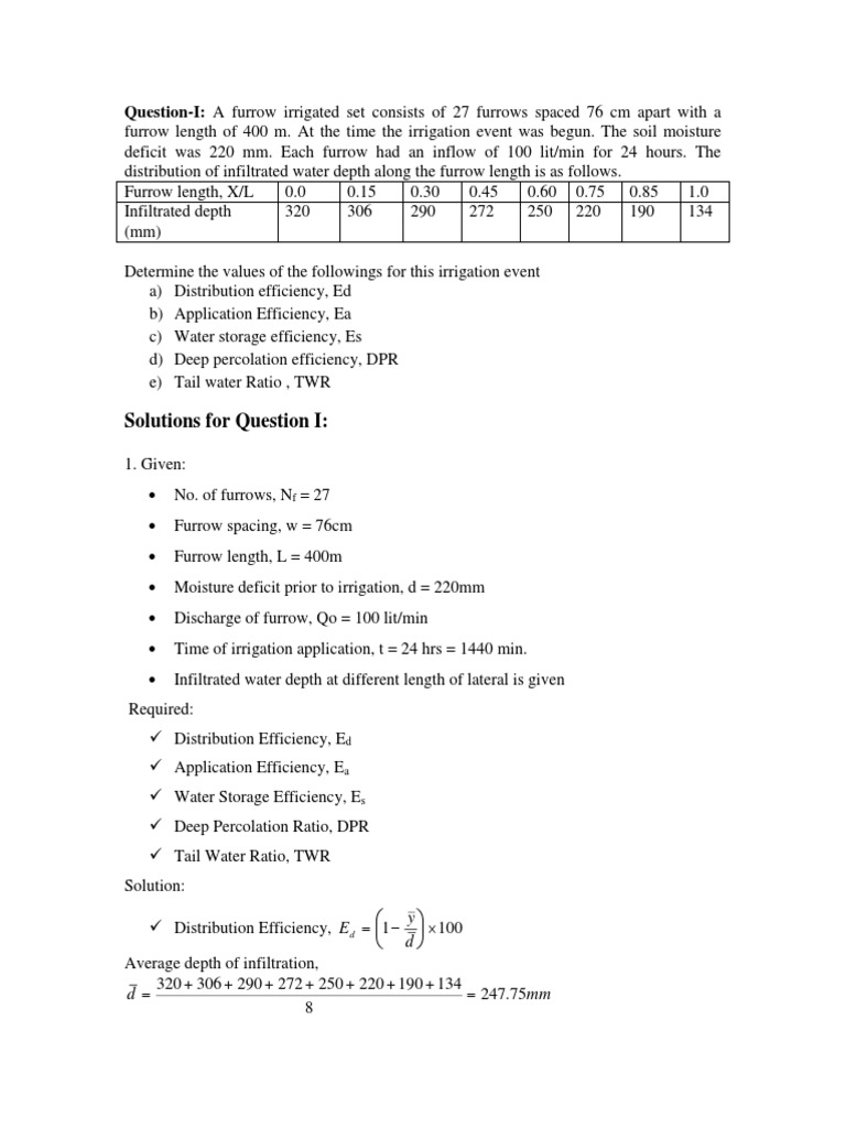 Irrigation model ques answer.docx Plough Irrigation