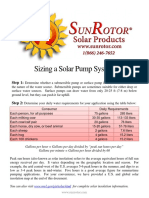 Solar Pump Sizing