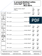 Do You Watch TV Every Day?: Every Day/simple Present - Habitual Action. Do You .Every Day? Yes, I Do. No, I Don't