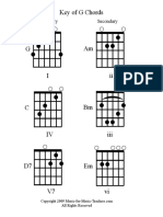 Key of G Chords: Primary Secondary