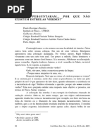 Por Que Não Existem Estrelas Verdes