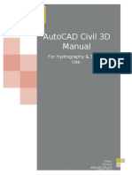 Autocad Civil 3D Manual: For Hydrography & Survey Use