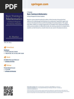 Basic Training in Mathematics: Printed Book