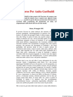 Mussolini - Discorso Per Anita Garibaldi