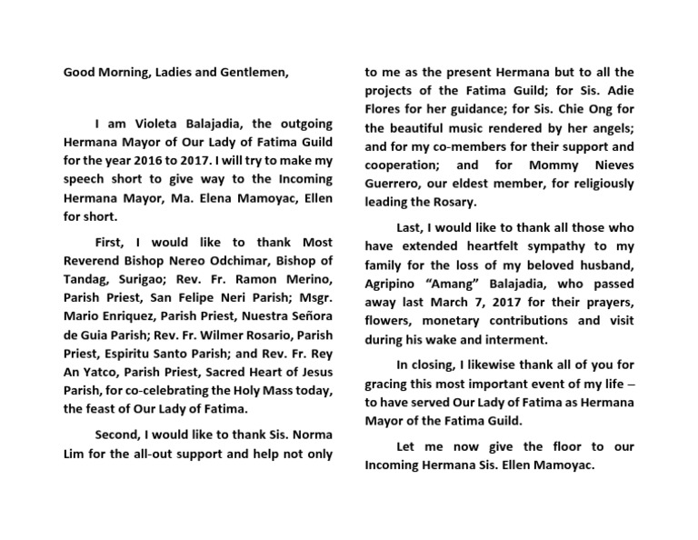 7am Speech | PDF