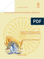 Second Administrative Reforms Commission Report on Capacity Building for Conflict Resolution