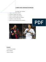 Lionel Messi and Cristiano Ronaldo: Students