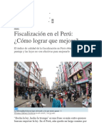 Fiscalización en El Perú